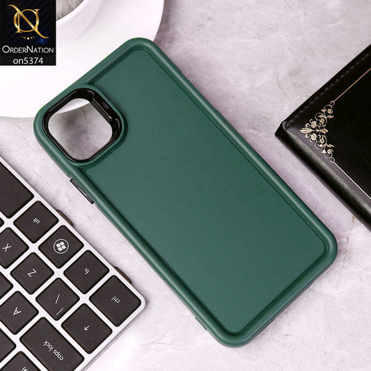 iPhone 11 Pro Max Cover - Green - Four Sided Airbag Bumper Shockproof Soft Case