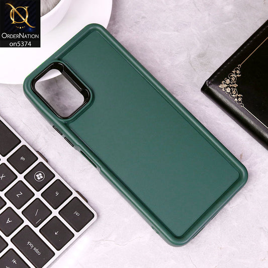 Samsung Galaxy A12 Nacho Cover - Green - Four Sided Airbag Bumper Shockproof Soft Case