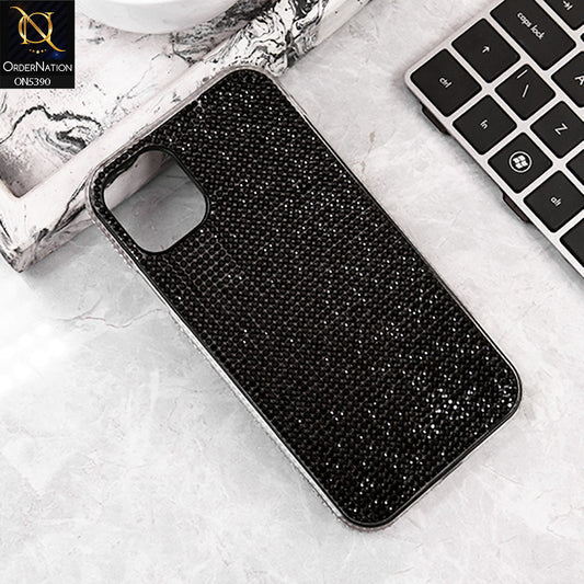 iPhone 11 Cover - Black -  Luxurious Gradiant Rhinestone Soft border Shiny Case