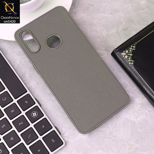 Samsung Galaxy A10s Cover - Gray - New Dotted Leather Texture Soft Borders Case