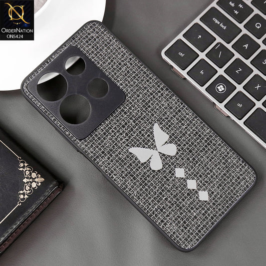 Infinix Note 30 Cover - Black - New Butterfly Soft Case With Camera Protection