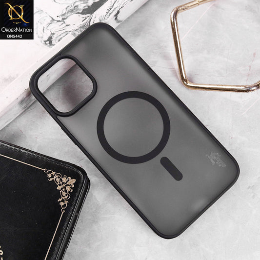 iPhone 16 Pro Cover - Black - Blue Shark Premium Magsafe Soft case