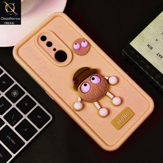 Oppo A9 / A9x Cover - Light Pink - Cute 3D Cartoon Soft Case