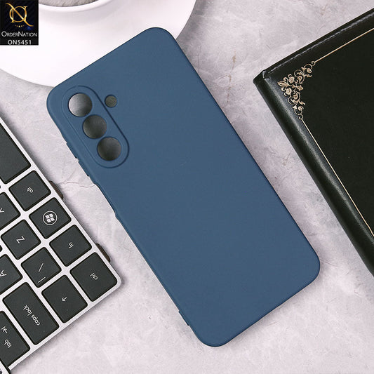Samsung Galaxy A56 Cover - Blue - Soft Shockproof Silica Gel Case With Camera Protection Case