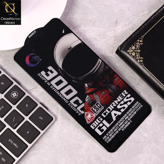 Vivo V23e Screen Protector - Black - Premium G-tel 300CC Tempered High Quality Big Corner Screen Protector