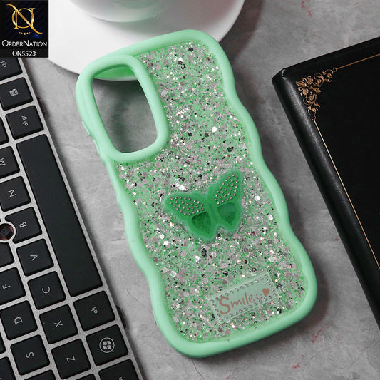 Vivo Y12s Cover - Sea Green - New Premium Smile Glitter Soft Case