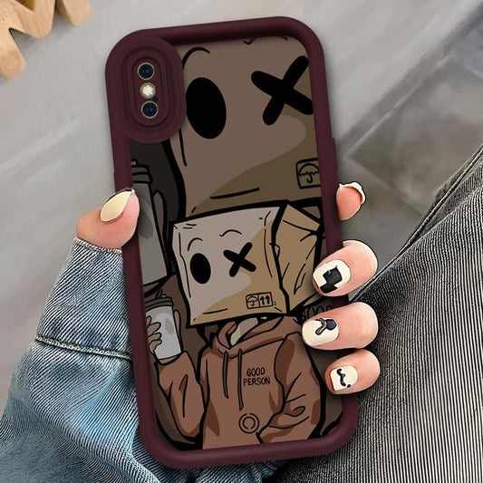 iPhone XS Max - Maroon - D3 - ONation Step Up Series - HQ Liquid Silicone Soft Case