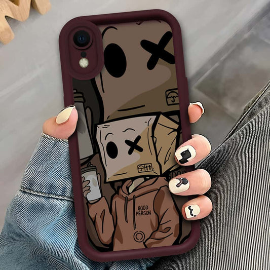 iPhone XR - Maroon - D3 - ONation Step Up Series - HQ Liquid Silicone Soft Case