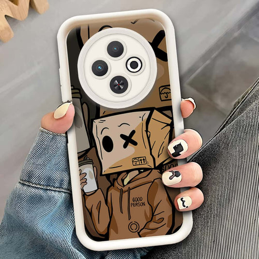 Xiaomi Poco C75  - Offwhite - D4 - ONation Step Up Series - HQ Liquid Silicone Soft Case