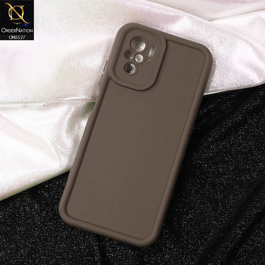 Xiaomi Redmi Note 10 4G Cover - Brown -Soft Silicone Case With Round Bumper Matte TPU Shockproof Cover