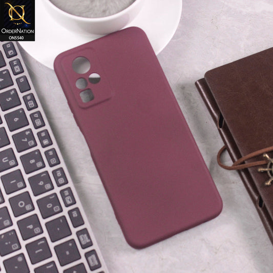 Infinix Note 11 Cover - Maroon -  New Premium High Quality Matte Sillica Gel Soft Case