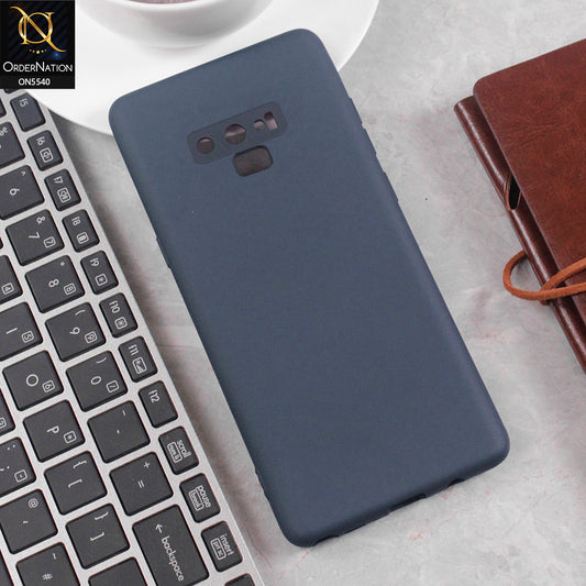 Samsung Galaxy Note 9 Cover - Blue - New Premium High Quality Matte Sillica Gel Soft Case