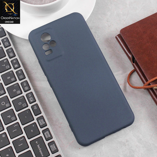Vivo Y73 Cover - Blue - New Premium High Quality Matte Sillica Gel Soft Case