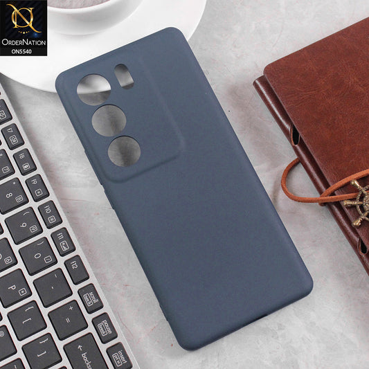 Vivo V29 Cover - Blue - New Premium High Quality Matte Sillica Gel Soft Case