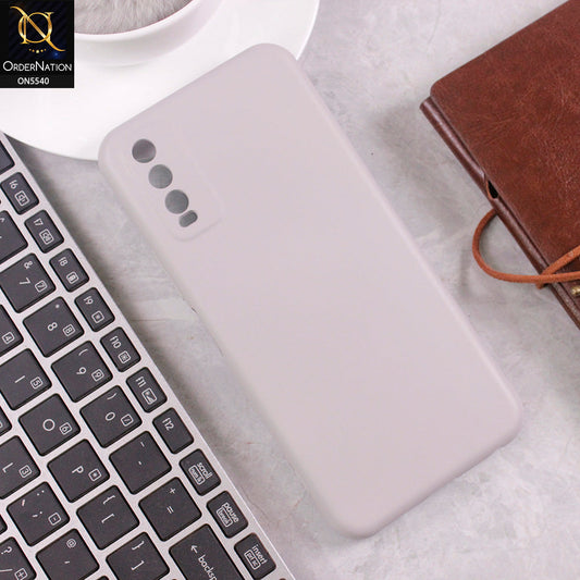 Vivo Y12a Cover - Gray -  New Premium High Quality Matte Sillica Gel Soft Case