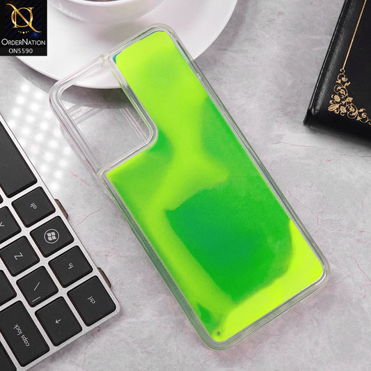 Vivo Y18 Cover - Green -  New Liquid Moving Powder Tpu Soft Case