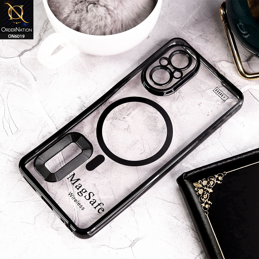 Realme C67 4G Cover Black Transparent Electroplating Borders