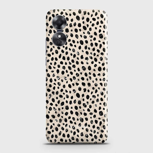 Oppo A17  Cover - Bold Dots Series - Matte Finish - Snap On Hard Case with LifeTime Colors Guarantee (Fast Delivery)