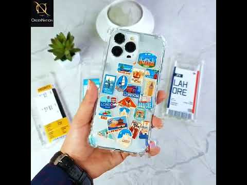 Xiaomi Redmi Note 9s Cover - Personalised Boarding Pass Ticket Series - 5 Designs - Clear Phone Case - Soft Silicon Borders U2