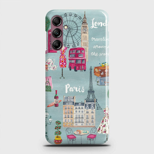 Samsung Galaxy A14 4G Cover - London, Paris, New York ModernPrinted Hard Case with Life Time Colors Guarantee (Fast Delivery)