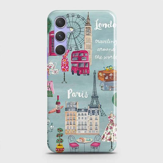 Samsung Galaxy A34 5G Cover - London, Paris, New York ModernPrinted Hard Case with Life Time Colors Guarantee (Fast Delivery)