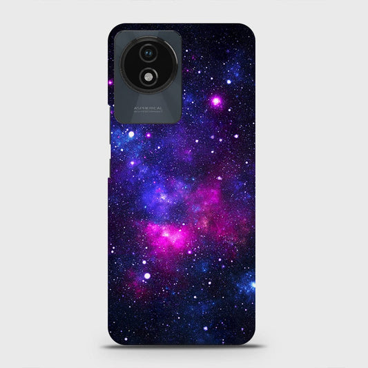Vivo Y02t Cover - Dark Galaxy Stars Modern Printed Hard Case with Life Time Colors Guarantee (Fast Delivery)