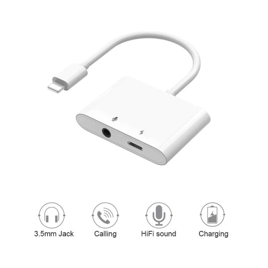Wiwu LT01 Pro 2 in 1 Lightning Adapter - White