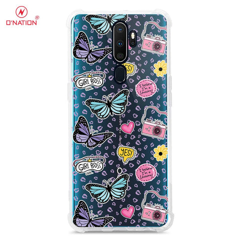 Oppo A5 2020 Cover - O'Nation Butterfly Dreams Series - 9 Designs - Clear Phone Case - Soft Silicon Borders