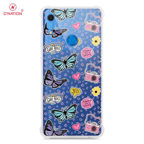 Huawei Y6s 2019 Cover - O'Nation Butterfly Dreams Series - 9 Designs - Clear Phone Case - Soft Silicon Borders
