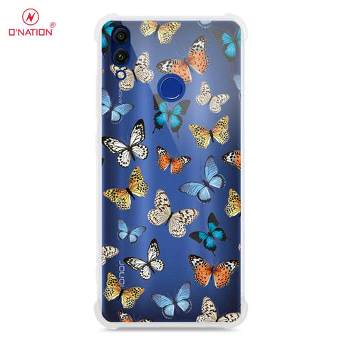 Huawei Honor 8c  Cover - O'Nation Butterfly Dreams Series - 9 Designs - Clear Phone Case - Soft Silicon Borders