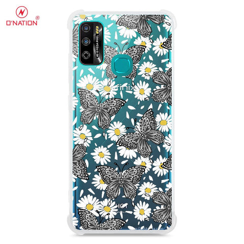 Infinix Hot 9 Play Cover - O'Nation Butterfly Dreams Series - 9 Designs - Clear Phone Case - Soft Silicon Borders