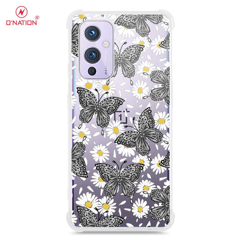 OnePlus 9 Cover - O'Nation Butterfly Dreams Series - 9 Designs - Clear Phone Case - Soft Silicon Borders