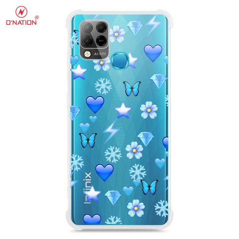 Infinix Hot 10T Cover - O'Nation Butterfly Dreams Series - 9 Designs - Clear Phone Case - Soft Silicon Borders