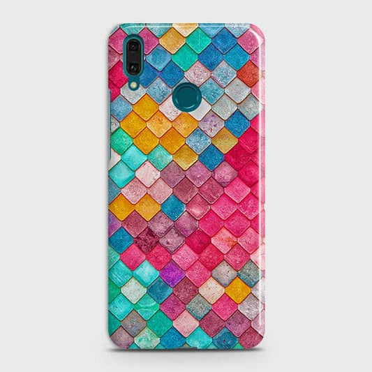 Huawei Honor Play Cover - Chic Colorful Mermaid Printed Hard Case with Life Time Colors Guarantee