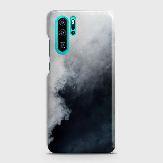 Huawei P30 Pro Cover - Matte Finish - Trendy Misty White and Black Marble Printed Hard Case with Life Time Colors Guarantee