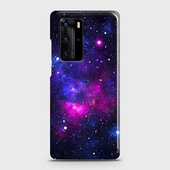 Huawei P40 Pro Plus Cover - Dark Galaxy Stars Modern Printed Hard Case with Life Time Colors Guarantee