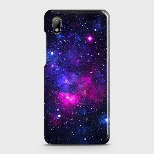Honor 8S 2020 Cover - Dark Galaxy Stars Modern Printed Hard Case with Life Time Colors Guarantee
