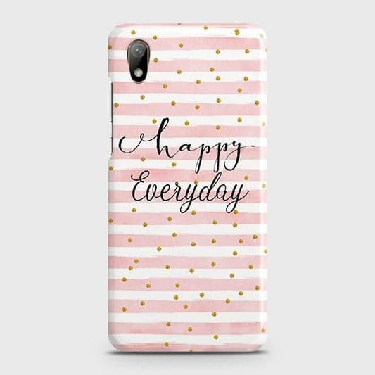 Honor 8S 2020 Cover - Trendy Happy Everyday Printed Hard Case with Life Time Colors Guarantee