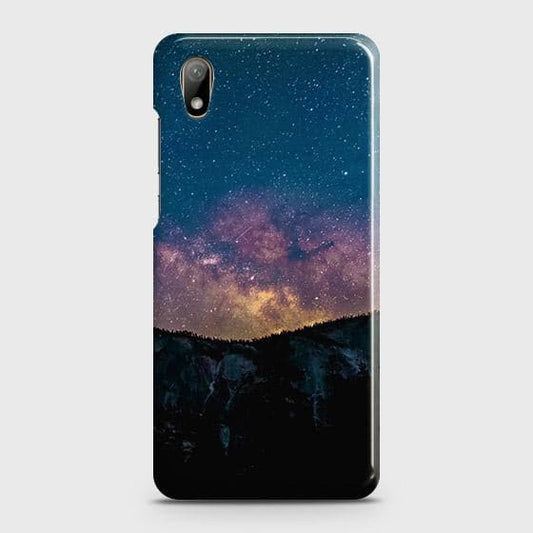 Honor 8S 2020 Cover - Matte Finish - Embrace Dark Galaxy  Trendy Printed Hard Case with Life Time Colors Guarantee