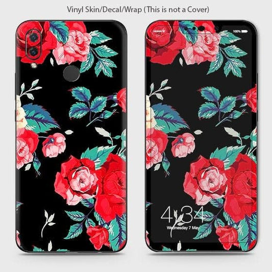 Huawei nova 3i Cover - Luxury Vintage Red Flowers Printed Hard Case with Life Time Colors Guarantee
