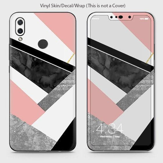 Huawei nova 3i Cover - Matte Finish - Geometric Luxe Marble Trendy Printed Hard Case with Life Time Colors Guarantee