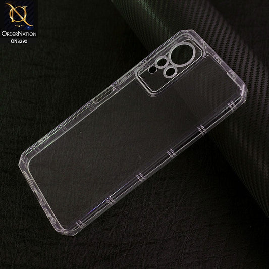 Infinix Note 12 Cover - Four Sided Airbag With Camera Protection Clear Transparent Soft Case