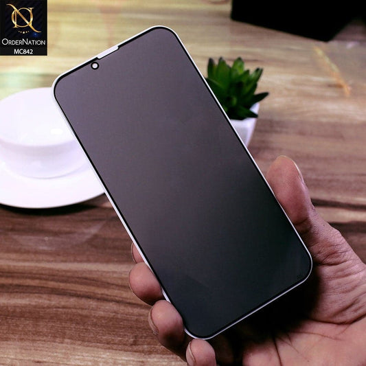 iPhone 13 Screen Protector - Black - Privacy Tempared Screen Protector