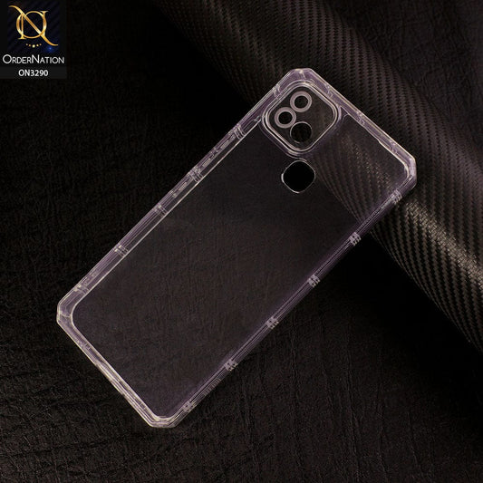 Infinix Hot 10i Cover - Four Sided Airbag With Camera Protection Clear Transparent Soft Case