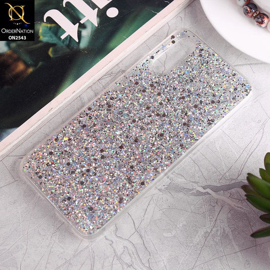 Vivo Y7s Cover - Design 6 - New Fashion Bling Not Moving Glitter Soft Case - Glitter Does Not Move
