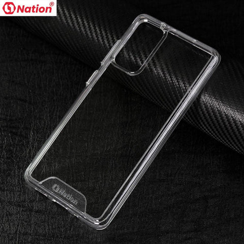 Samsung Galaxy S20 FE Cover - ONation Essential Series - Premium Quality No Yellowing Drop Tested Tpu+Pc Clear Soft Edges