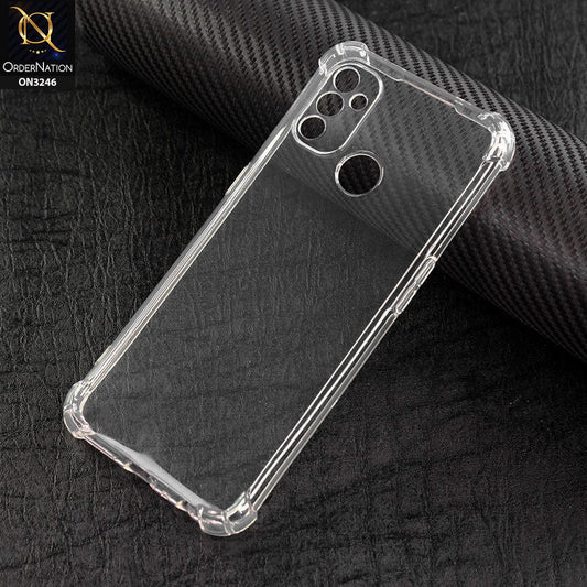 OnePlus Nord N100 Cover - Soft 4D Design Shockproof Silicone Transparent Clear Camera Protection Case