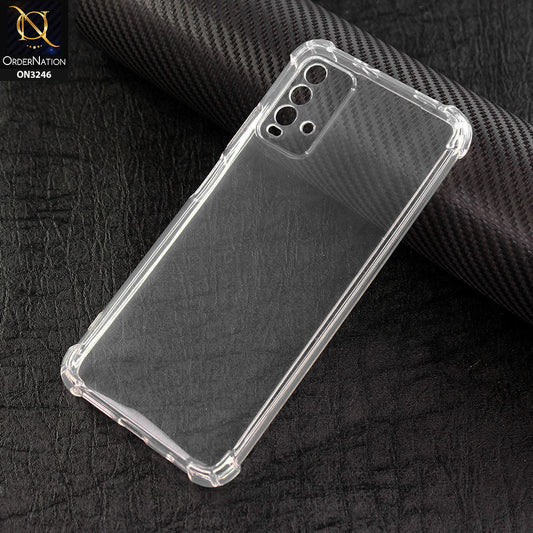 Xiaomi Redmi Note 9 4G Cover - Soft 4D Design Shockproof Silicone Transparent Clear Camera Protection Case