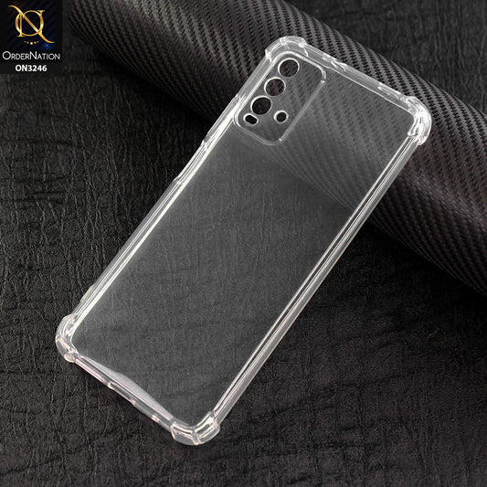 Xiaomi Redmi 9T Cover - Soft 4D Design Shockproof Silicone Transparent Clear Camera Protection Case