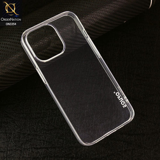iPhone 14 Pro Max Cover - Transparent - EOURO Shock Resistant Soft Silicone Camera Protection Case